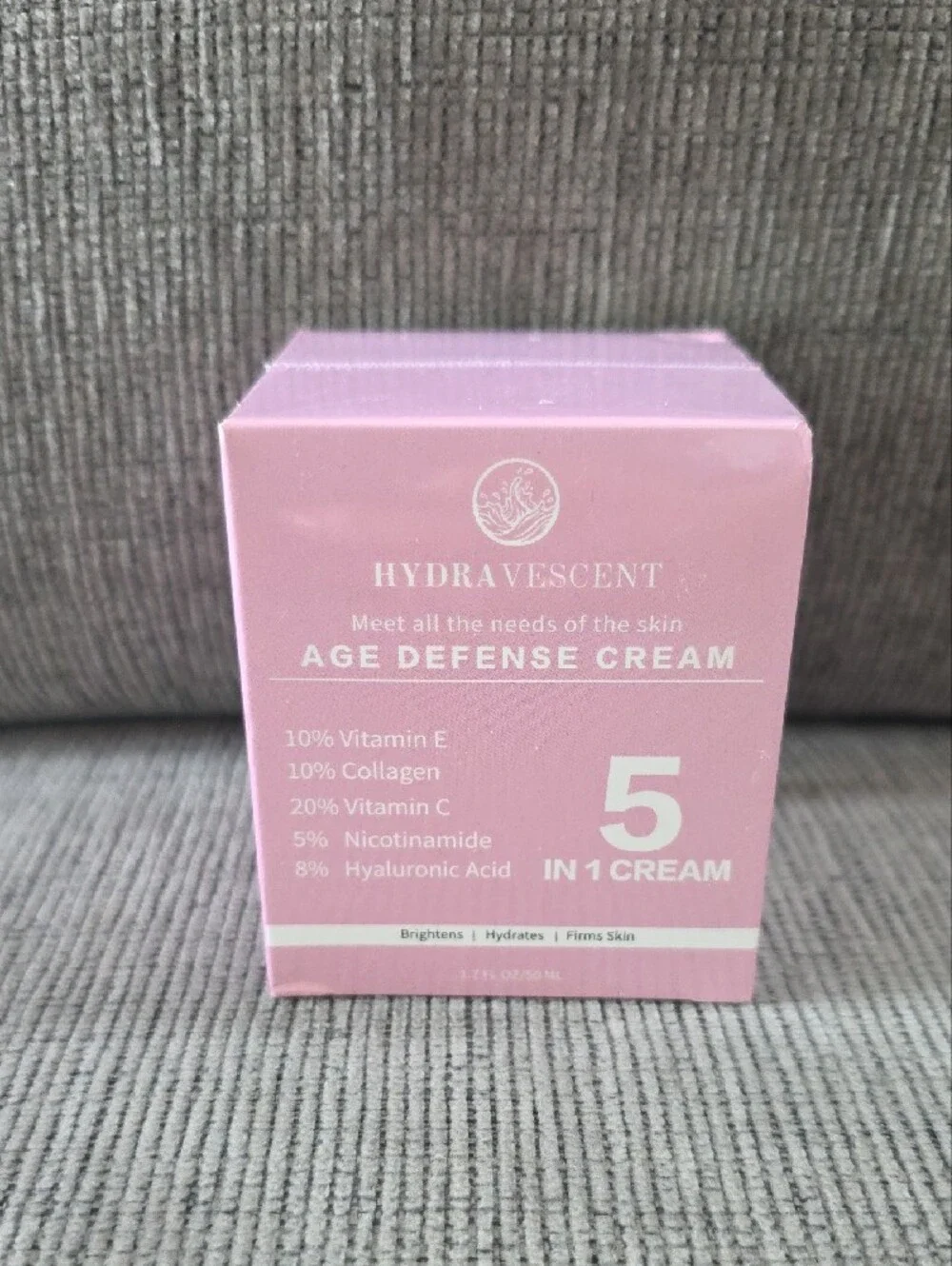 Hydravescent Age Defense 5-in-1 Skincare Collection- Toner, Mousse, Cream, Serum